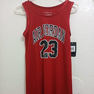 NIKE Air Jordan girls youth dress jersey 23 RED large